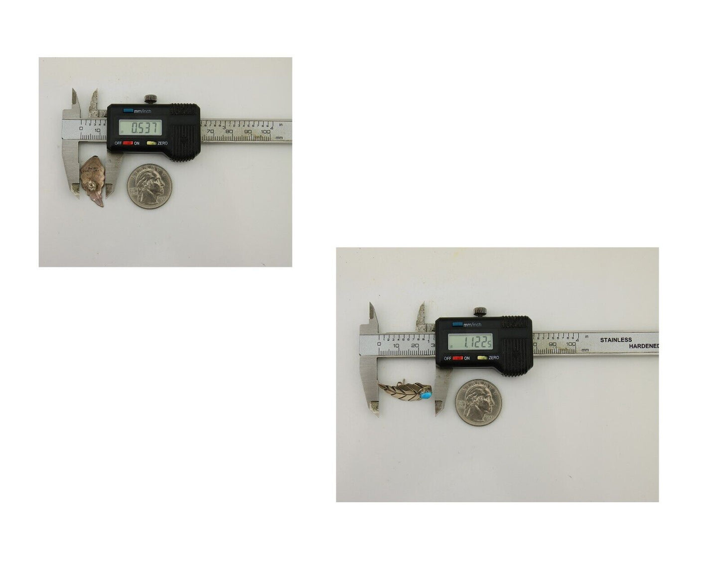 Navajo Earrings 925 Silver Natural Turquoise Artist Signed L-R Jake C.80's