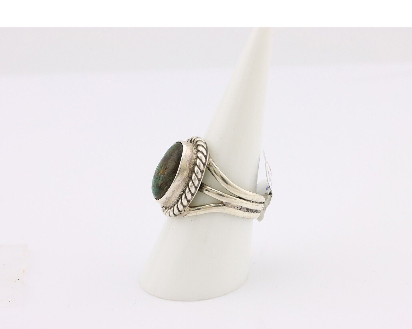 Navajo Ring 925 Silver Arizona Turquoise Native American Artist C.80's