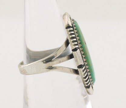 Navajo Ring 925 Silver Natural Turquoise Artist Signed William Denetdale C.80's