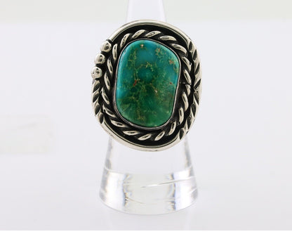 Navajo Ring 925 Silver Royston Turquoise Native American Artist Size 7.0 C.80's