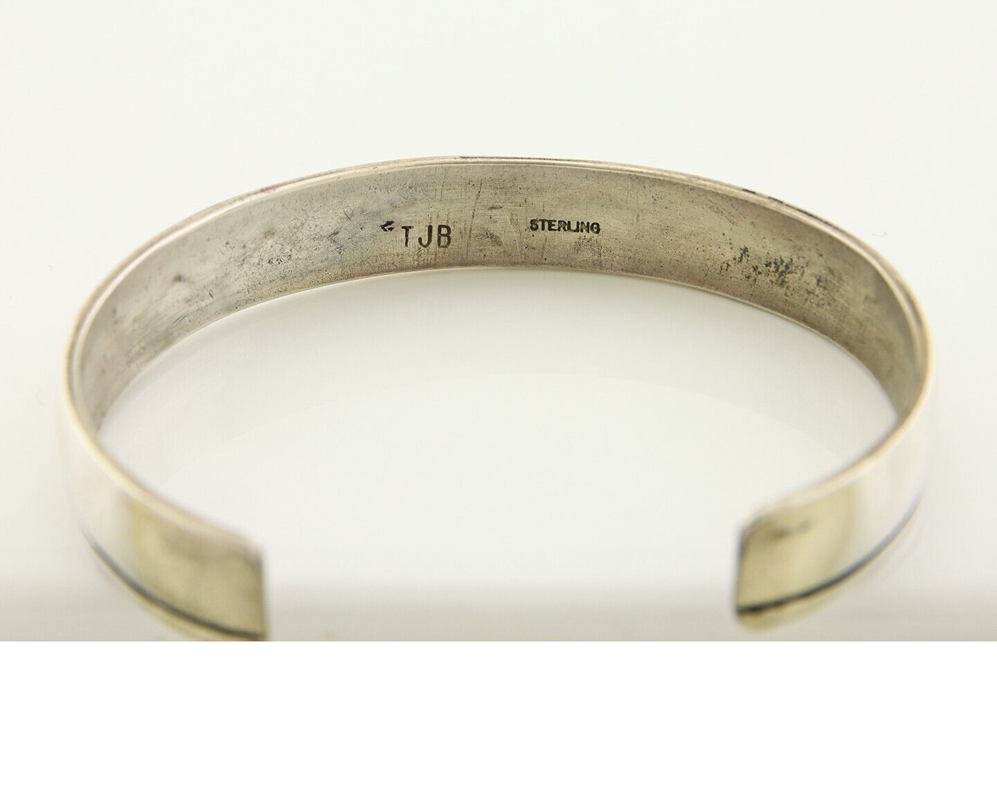 Navajo Bracelet 925 Silver Handmade Cuff Artist Signed Tom Billie C.80's