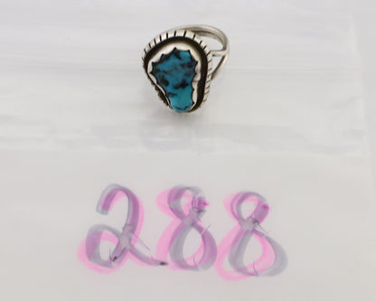 Navajo Handmade Ring 925 Silver Turquoise Signed Tony Guerro C.80's
