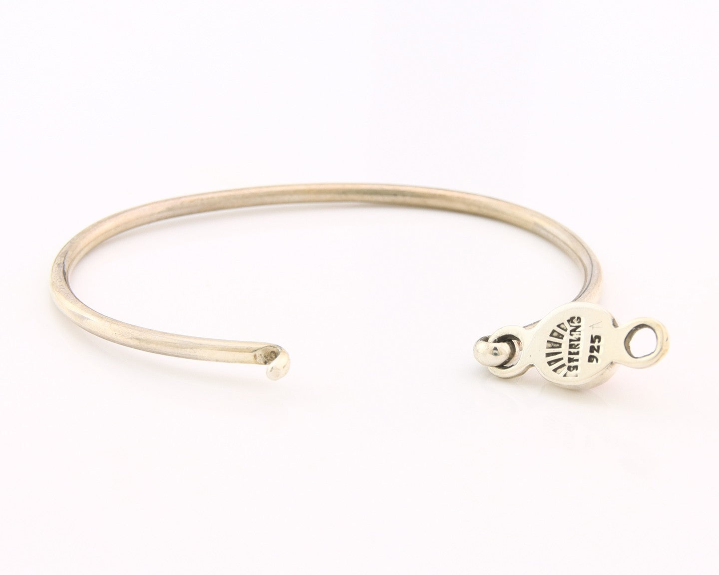 Navajo Bracelet Sterling Silver Natural Red Coral Artist Signed Sunrise