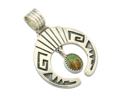 Navajo Sterling Silver Necklace Pendant Handmade Authentic Vintage Signed C