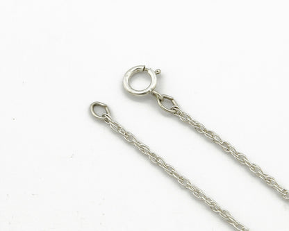 Navajo Inlaid Gemstone Pendant .925 Silver Handmade Signed Mouse Logo C.80's