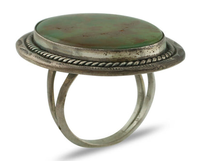 Navajo Ring 925 Silver Manassas Turquoise Tobe Turpen Native Artist C.80's