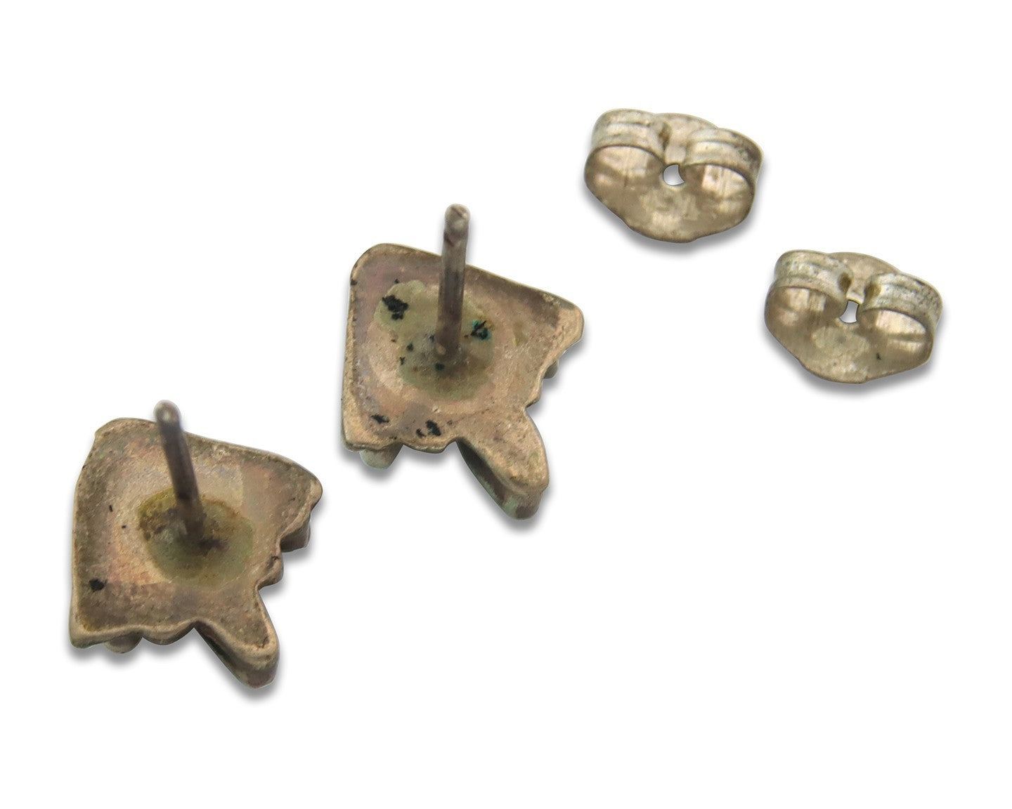 Navajo Earrings Sterling Silver Turquoise Vintage Handmade