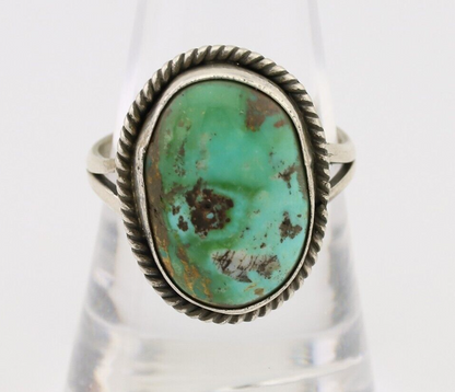 Navajo Handmade Ring 925 Silver Turquoise Native American Artist C.80's