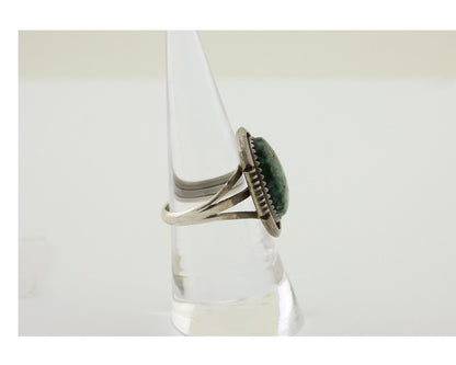 Navajo Ring 925 Silver Turquoise Artist Siged William Denetdale C.80's