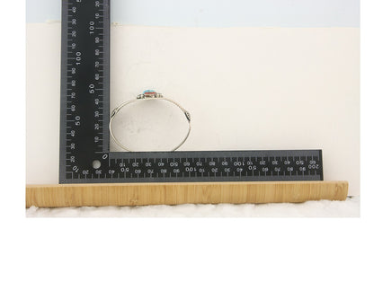 Navajo Bracelet 925 Silver Coral & Turquoise Cuff Signed AR Arrow C.80's