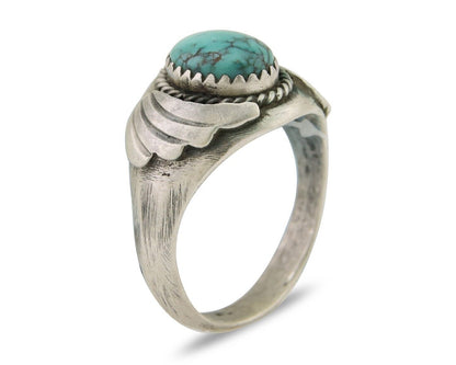Navajo Ring 925 Silver Turquoise Turpen's Pawn Vault Artist Native C.80's