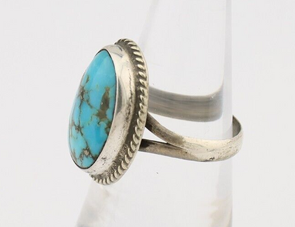 Navajo Handmade Ring 925 Silver Turquoise Native American Artist C.80's