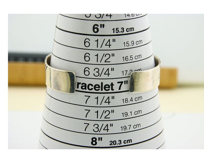 Navajo Bracelet 925 Silver Handmade Cuff Artist Signed Tom Billy C.80's