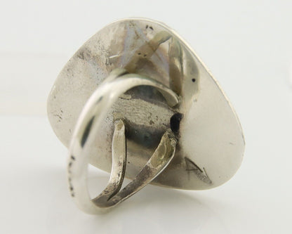Navajo Handmade Ring 925 Silver Turquoise Native Artist C.80's