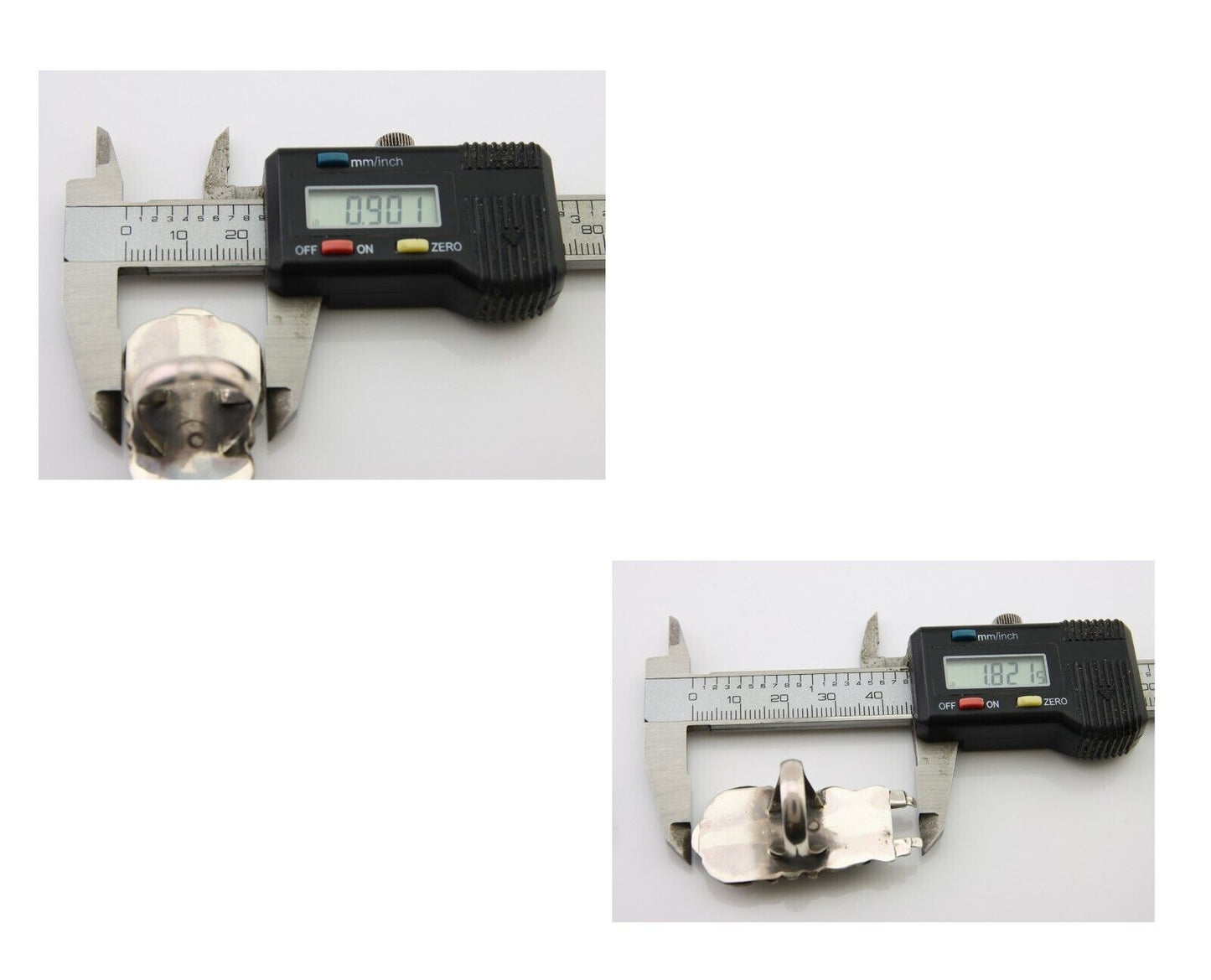 Navajo Kachina Ring 925 Silver Natural Turquoise Artist Signed CO C.80's