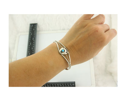 Navajo Bracelet 925 Silver Handmade Animal Claw Cuff Native American Artist C80s
