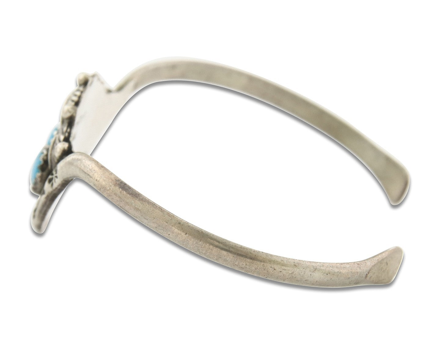 Vintage Navajo Bracelet 925 Silver Turquoise Tranditional Handmade Signed RB