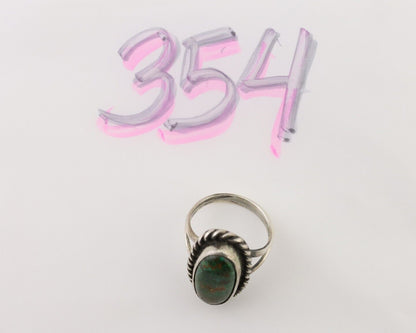 Navajo Handmade Ring 925 Silver Turquoise Native American Artist C.80's