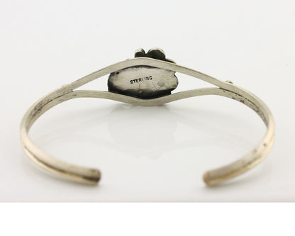 Navajo Handmade Bracelet 925 Silver Natural Blue Turquoise Native American C80s