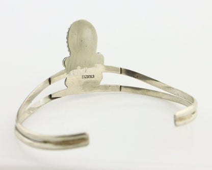 Navajo Bracelet 925 Silver Kingman Turquoise Artist Native American C.80's