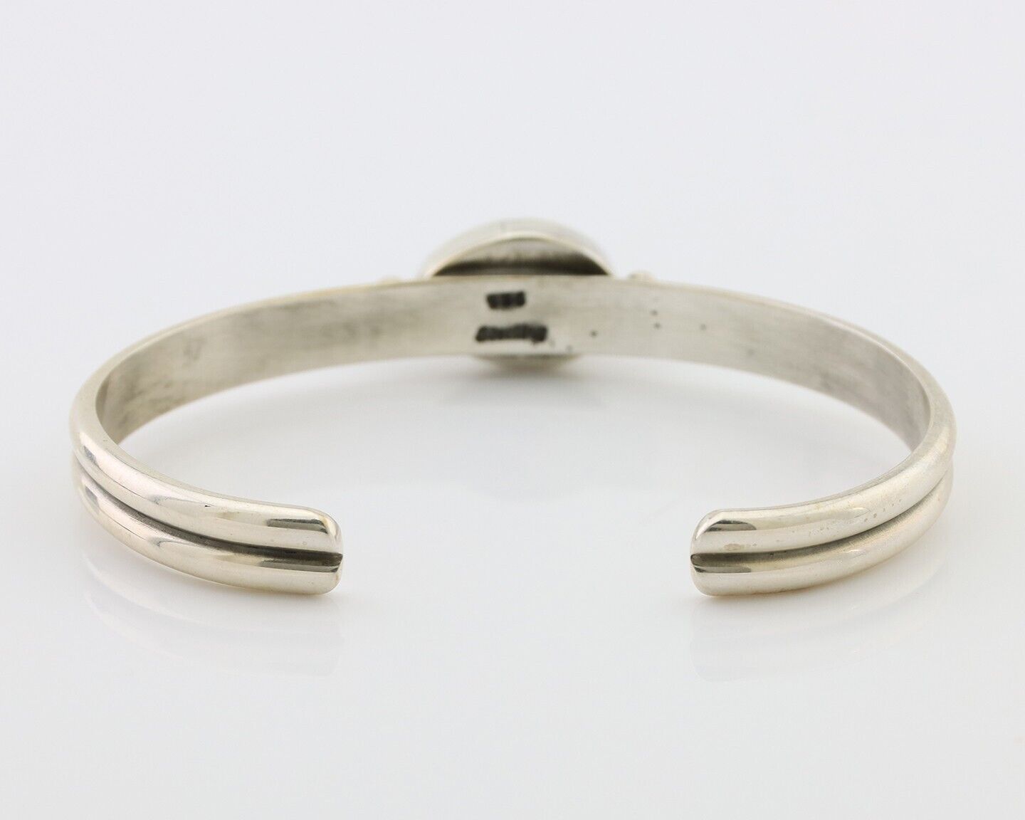 Navajo Cuff Bracelet 925 Silver Natural Blue Turquoise Native American C.80's