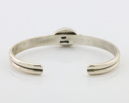Navajo Cuff Bracelet 925 Silver Natural Blue Turquoise Native American C.80's