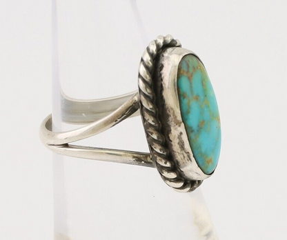 Navajo Handmade Ring 925 Silver Turquoise Native American Artist C.80's