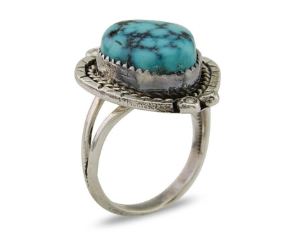 Navajo Handmade Ring 925 Silver Turquoise Native American Artist C.80's