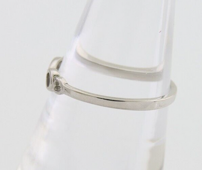 Infinity Heart Promise Ring 925 Solid Silver Size 7.0