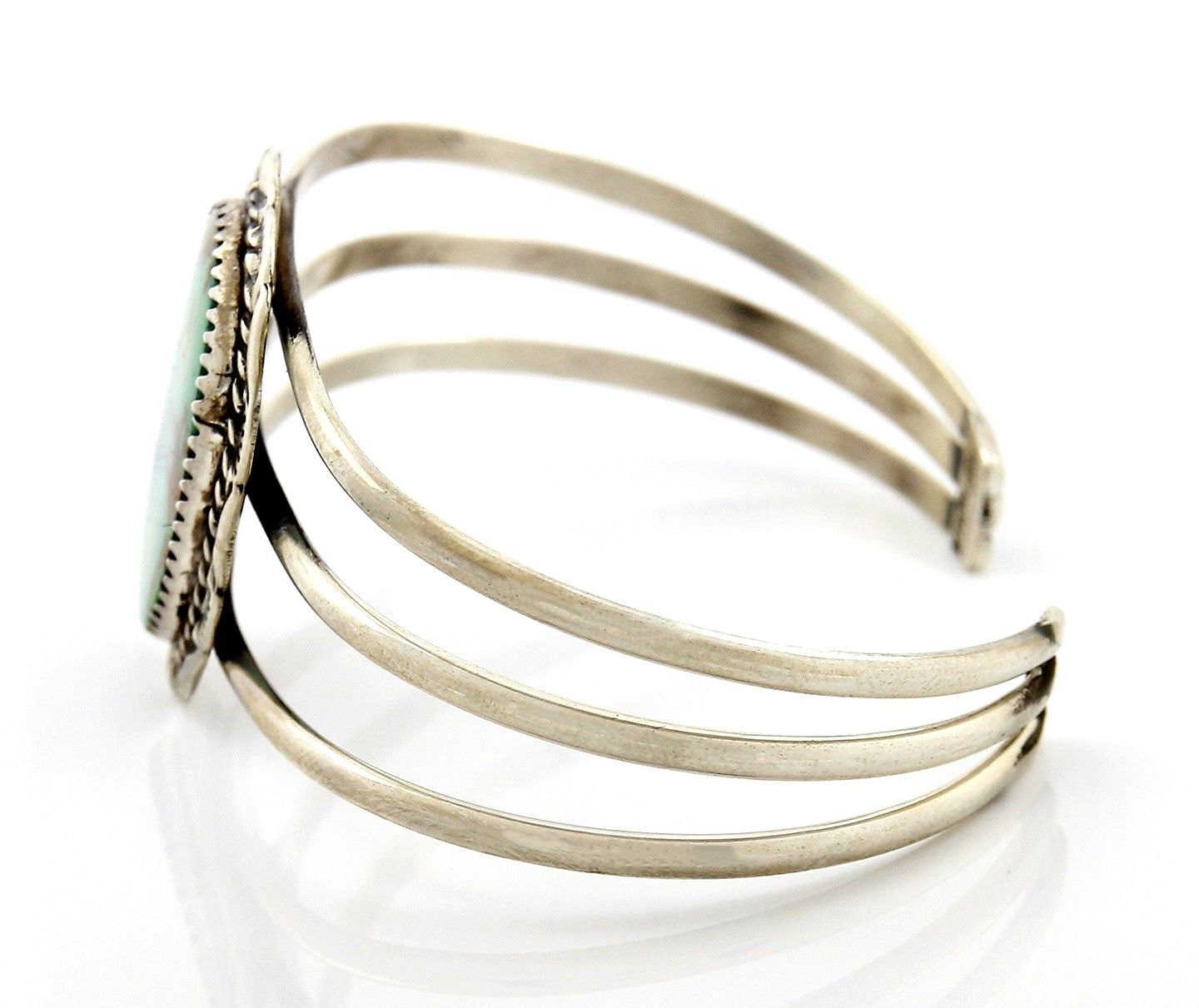 VTG Navajo Signed Begay .925 Silver & Royston Turquoise Cuff