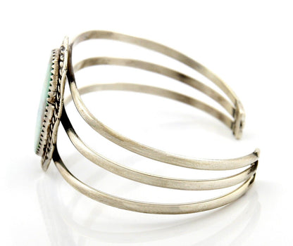 VTG Navajo Signed Begay .925 Silver & Royston Turquoise Cuff