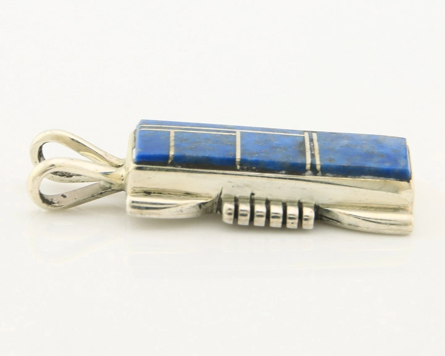 Navajo Necklace Sterling Silver Authentic Lapis Vintage Native Artist