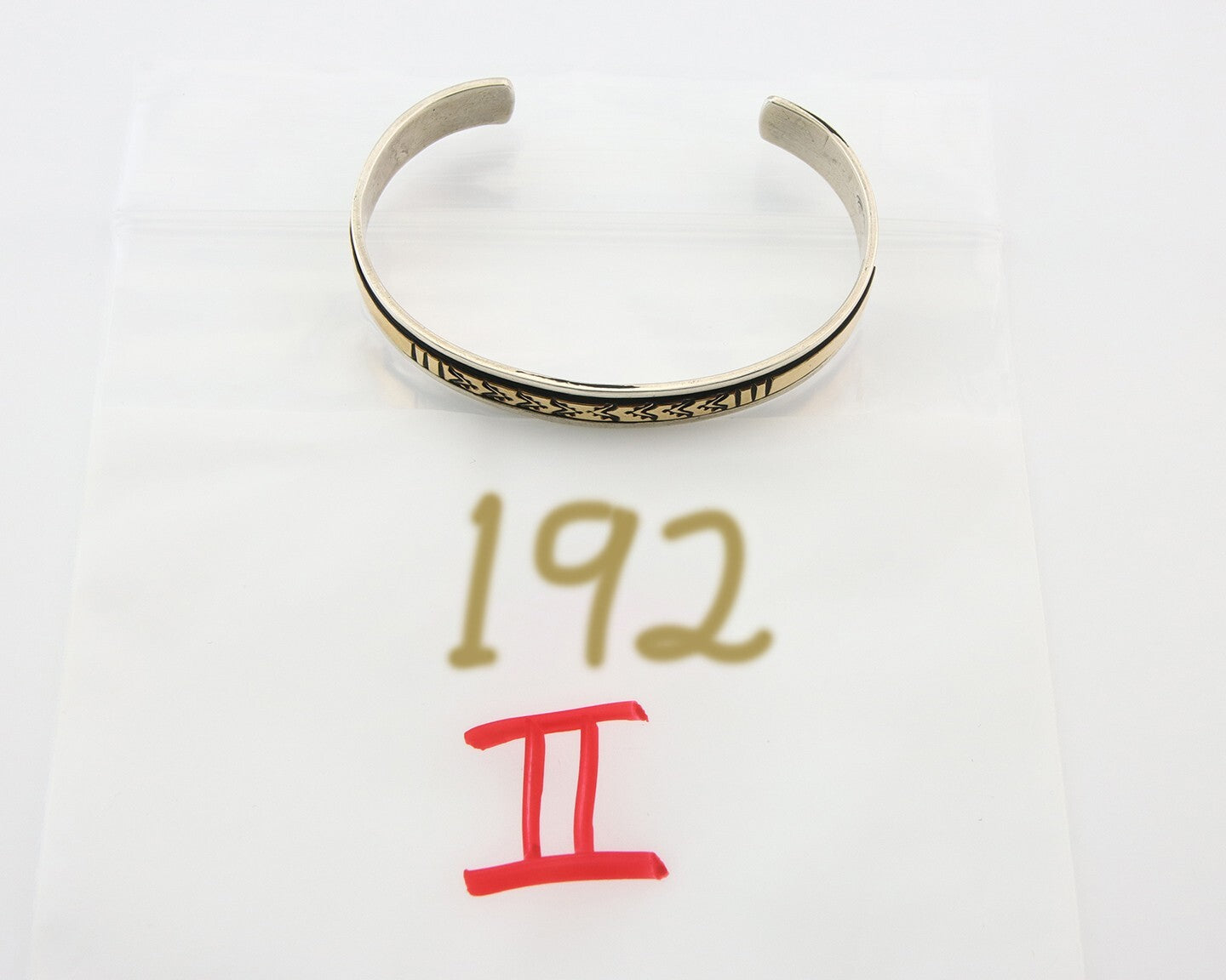 Navajo Bracelet 925 Silver & 12k Yellow Gold Filled Cuff Native American C.80's