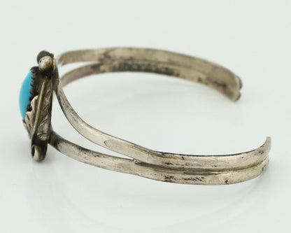 Navajo Slave Bracelet 925 Silver Arizona Turquoise Native American Artist C.80's