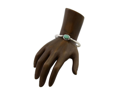 Navajo Bracelet 925 Silver Natural Turquoise Native American Artist C.80's