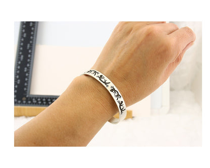 Hopi Bracelet 925 Silver Handmade Artist Signed C.80's