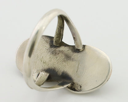 Navajo Handmade Ring 925 Silver Natural Turquoise Native American Artist C.80's