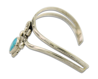 Navajo Cuff Bracelet 925 Silver Turquoise Cuff Native American Artist C.80's