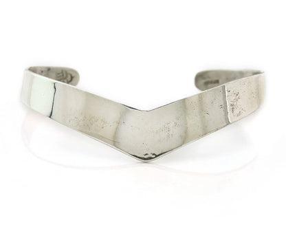 Navajo Cuff Bracelet 925 Sterling Silver Vintage Handmade Signed RainCloud