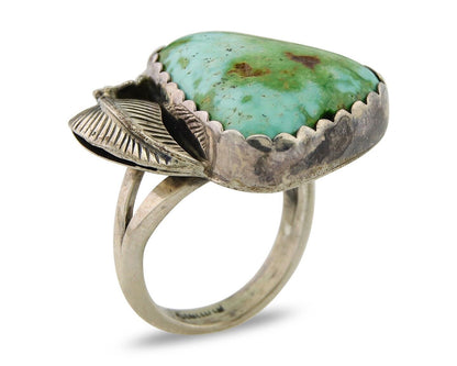 Navajo Ring 925 Sterling Royston Turquoise Native American Artist C.80's