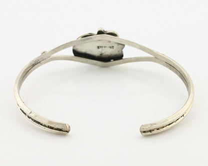 Navajo Handmade Bracelet 925 Silver Natural Blue Turquoise Native American C80s