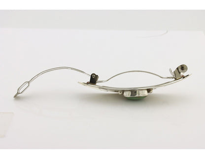 Women's Navajo Hair Clip Barrette Manassas Turquoise 925 Silver Native American