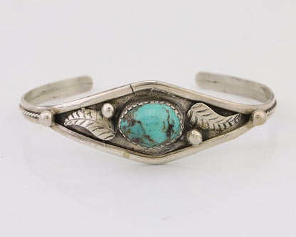 Navajo Handmade Bracelet 925 Silver Arizona Turquoise Native American C.80's