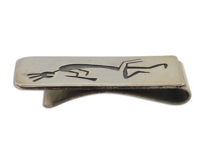 Navajo Kokopelli Money Clip Handmade .925 Silver & .999 Nickle C.80's