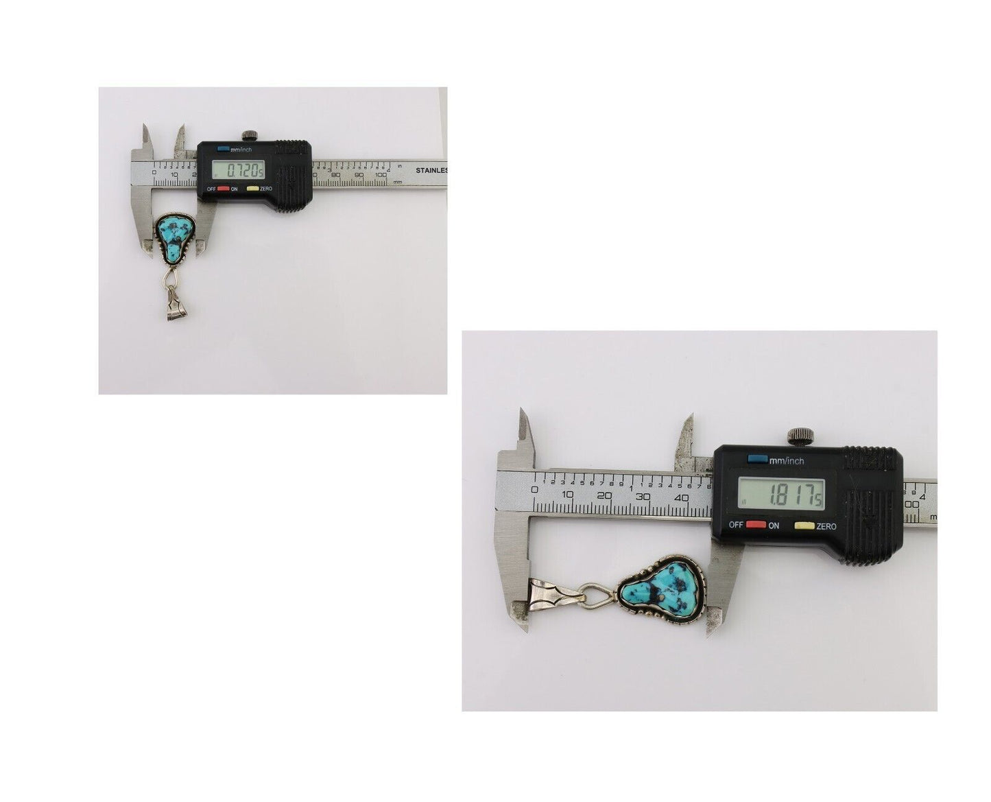 Navajo Necklace Pendant 925 Silver Turquoise Artist Tony Guerro C.80's