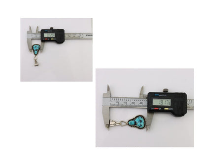 Navajo Necklace Pendant 925 Silver Turquoise Artist Tony Guerro C.80's