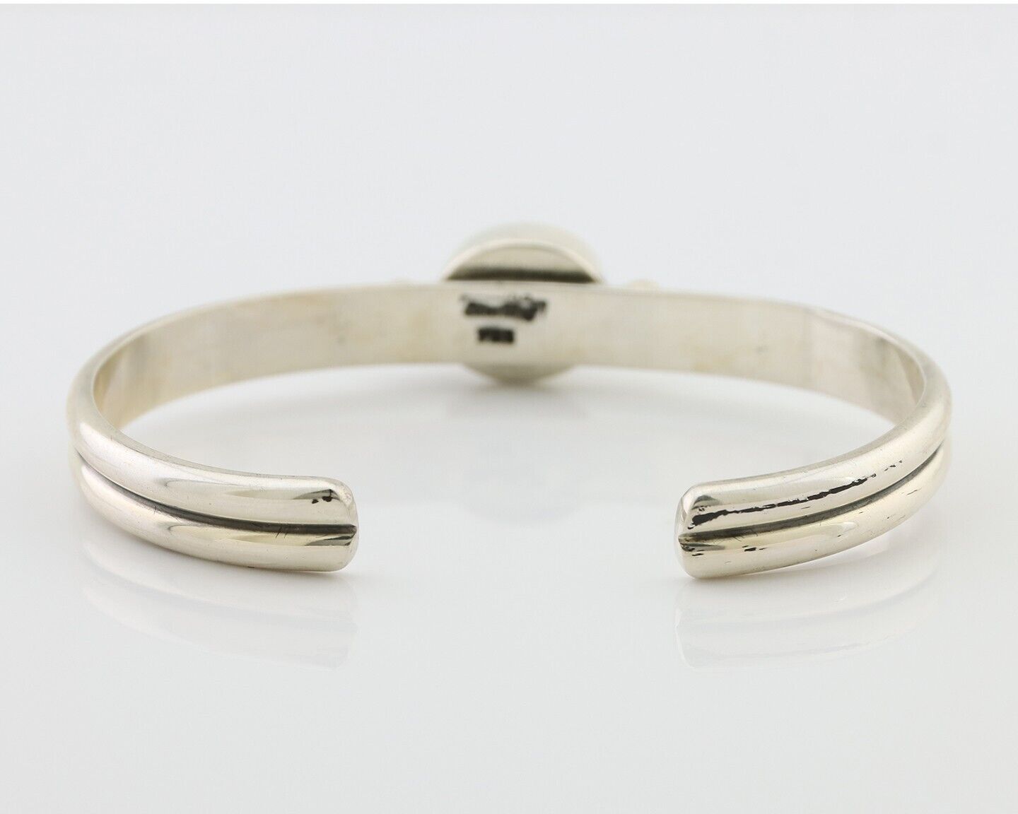 Navajo Cuff Bracelet 925 Silver Natural Blue Turquoise Native American C.80's