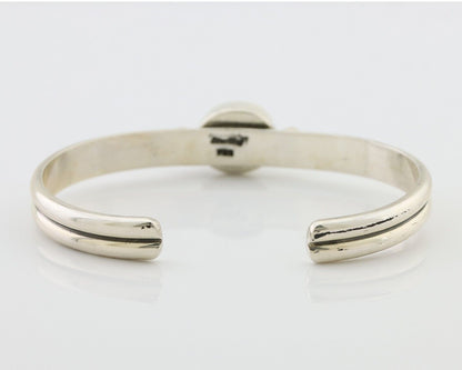 Navajo Cuff Bracelet 925 Silver Natural Blue Turquoise Native American C.80's