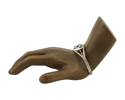 Navajo Paw Bracelet 925 Silver Blue Turquoise Native American Artist C.80's