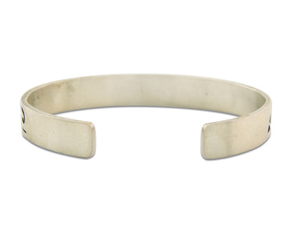Vintage Hopi Bracelet 925 Silver Signed Effie Tawahongva & ML Authentic